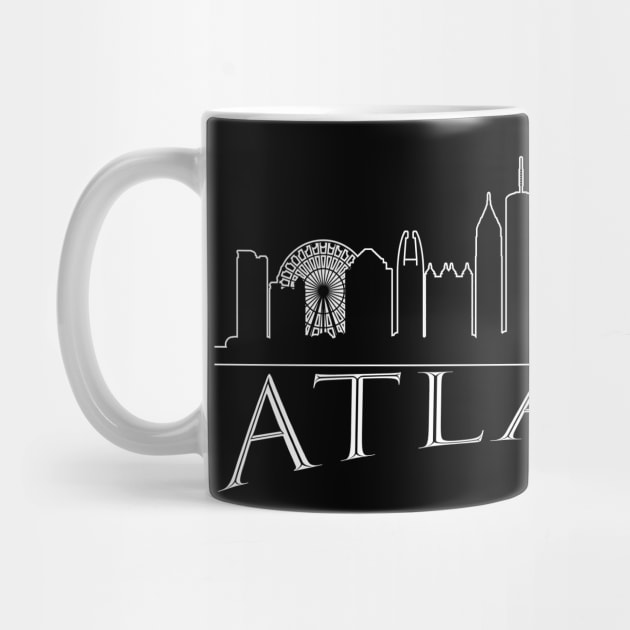 The Love For My City Atlanta Skyline Great Gift For Everyone Who Likes This Place. T-Shirt by gdimido